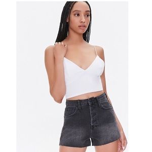 Retro High Rise denim shorts